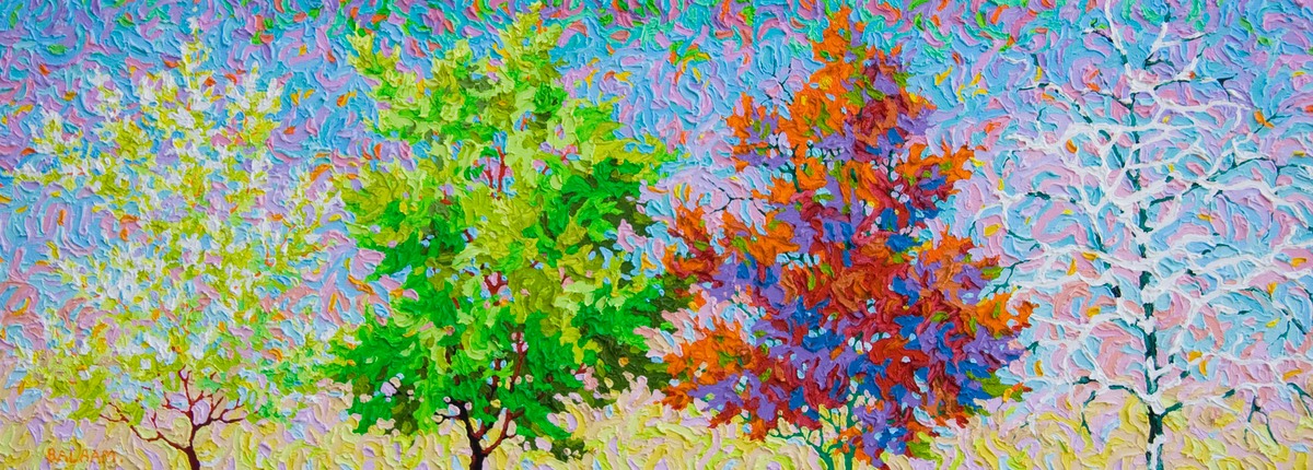 Conversation Series - Conversation of the Seasons - 16" x 44"