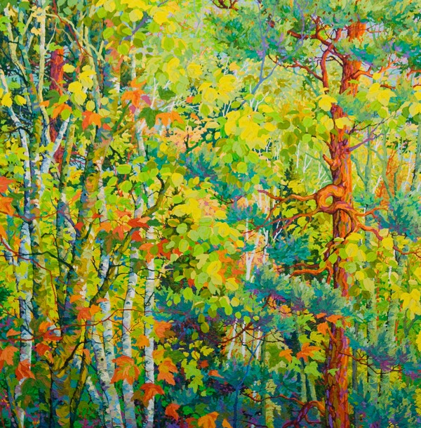 Enjoying The Air II  - 60" x 60"