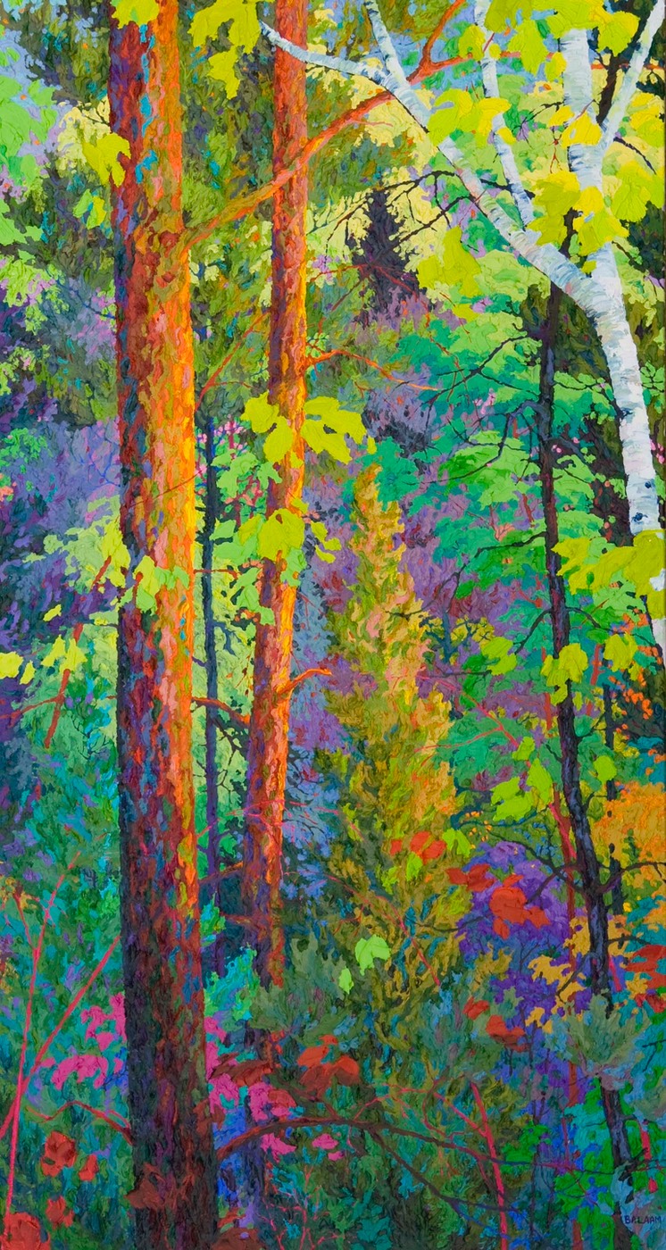 Forest Hearts I  - 32" x 60"