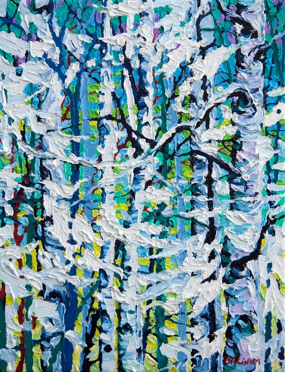 Gaze - Snow  - 14" x 11"