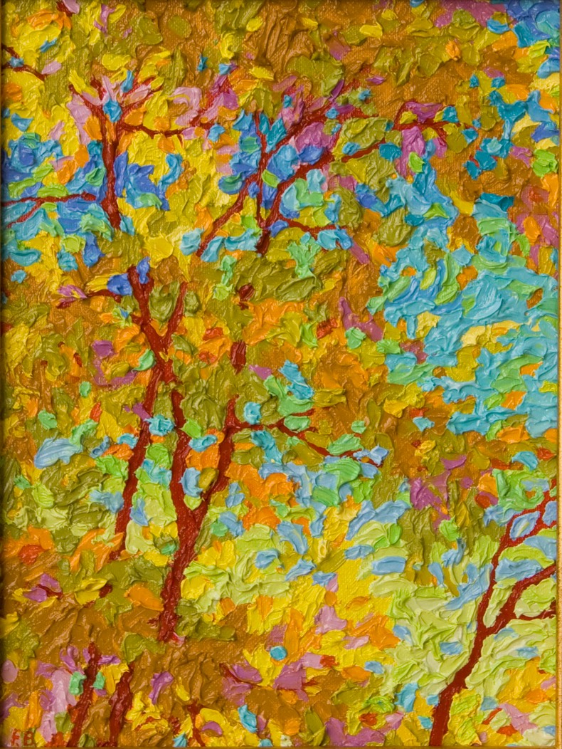 Gem - Dance of Autumn Leaves- 9" x 12"