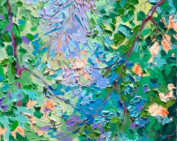 Morning Glimpse - Pine Needles IV - 12" x 15"