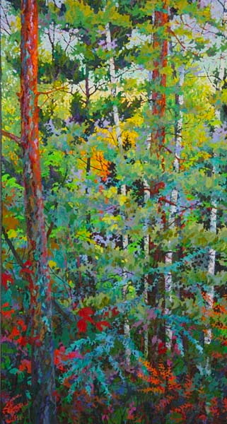 Tall Birches I - 56" x 30"
