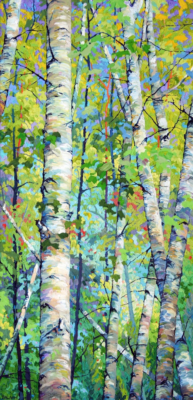 Spring Birches l - 24" x 48"